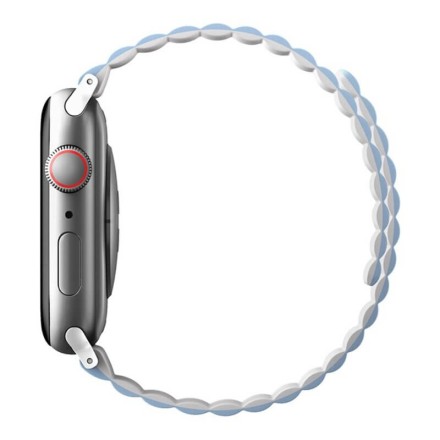 Ремешок Uniq Revix reversible Magnetic для Apple Watch 42-44-45-49 мм, белый/голубой