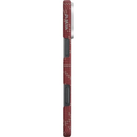 Чехол для iPhone 16 Pro Max Pitaka Monogram PTK Tactile Woven (красно-золотой)
