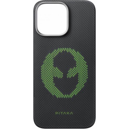 Чехол для iPhone 16 Pro Max Pitaka Aries Tactile Woven Case (Alien)