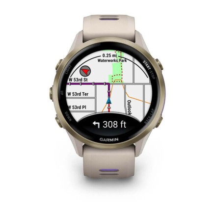 Часы Garmin ForeRunner 970, 47mm (Soft Gold Titanium/French Grey)