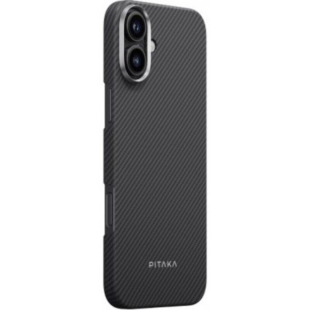 Чехол для iPhone 16 Plus Pitaka Ultra-Slim Case (черный)