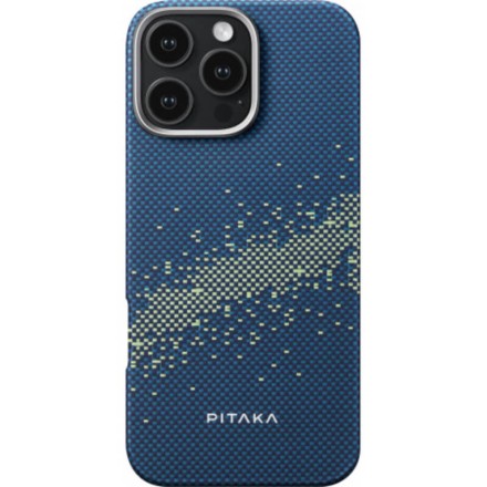 Чехол для iPhone 16 Pro Pitaka StarPeak Tactile Woven case (Milky Way Galaxy)