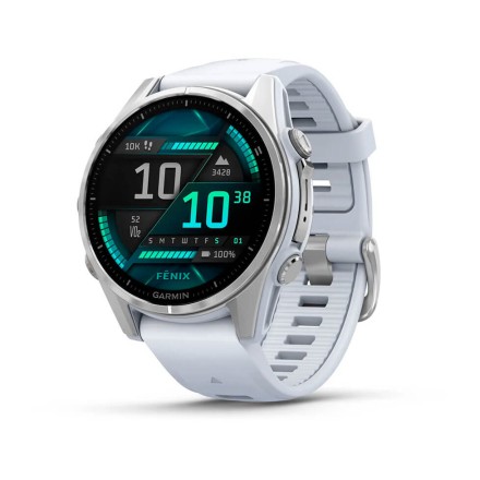 Часы Garmin Fenix 8 AMOLED, 43 mm (Silver Whitestone)