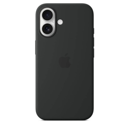 Чехол накладка для iPhone 16 Plus Silicone Case with MagSafe Black