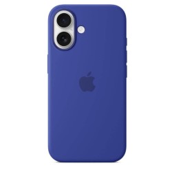 Чехол накладка для iPhone 16 Silicone Case with MagSafe Ultramarine