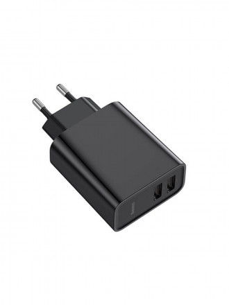 Зарядное устройство Baseus Speed Dual QC3.0 Quick charger U+U 30W