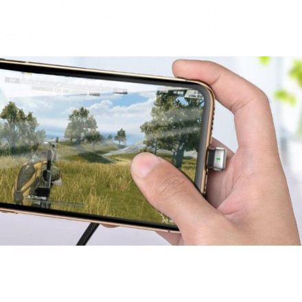 Кабель Baseus Green U-shaped Lamp Mobile Game USB - Lightning 2 м (черный)