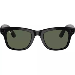 Ray-Ban Meta Wayfarer (Gen 2) RW4012 Shiny Black/Green (150-50 C 601/7150)